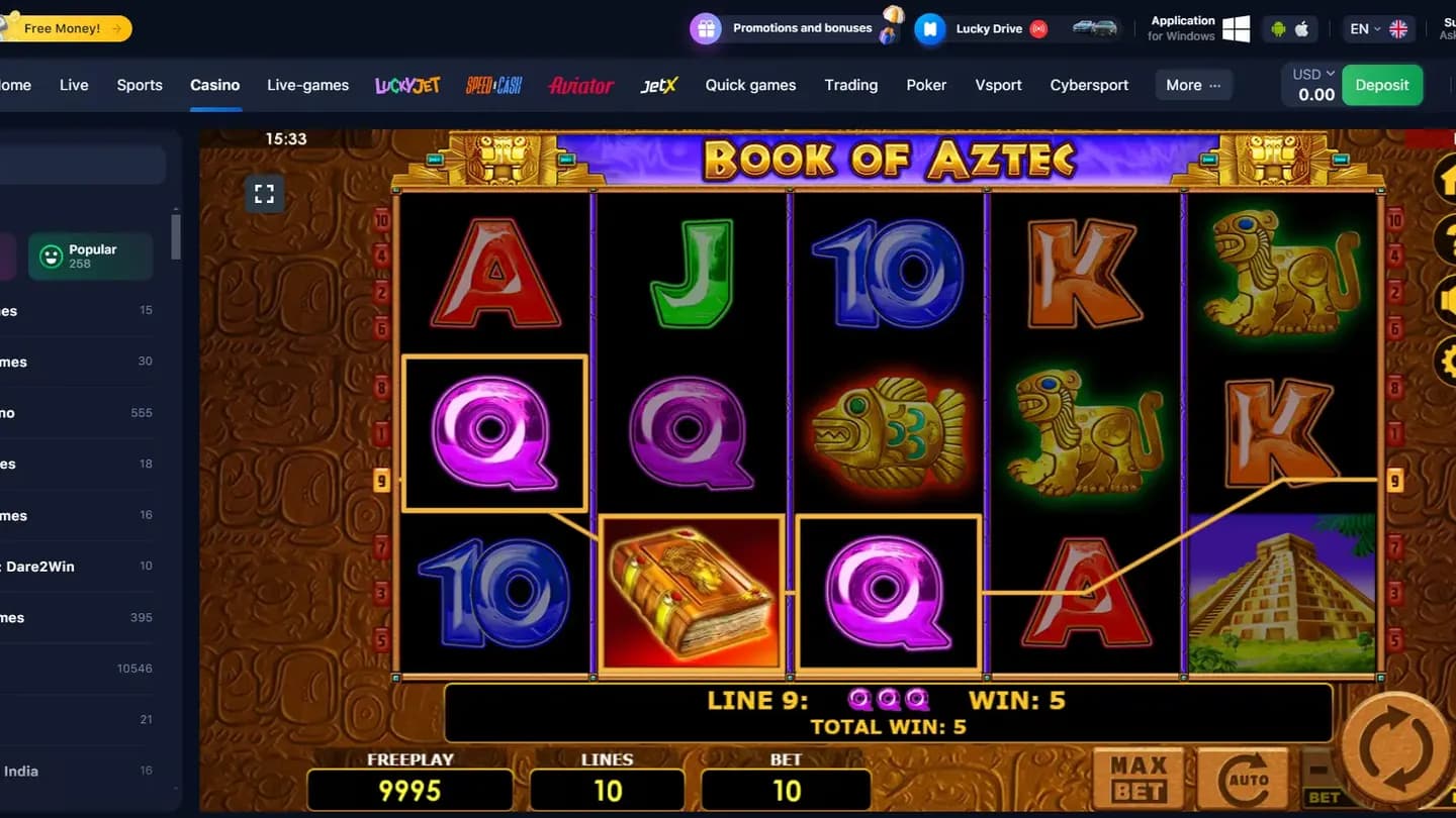 Play the Book of Aztecs
