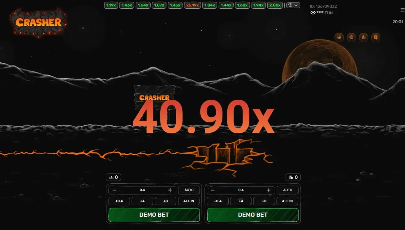 Big odds in Crasher