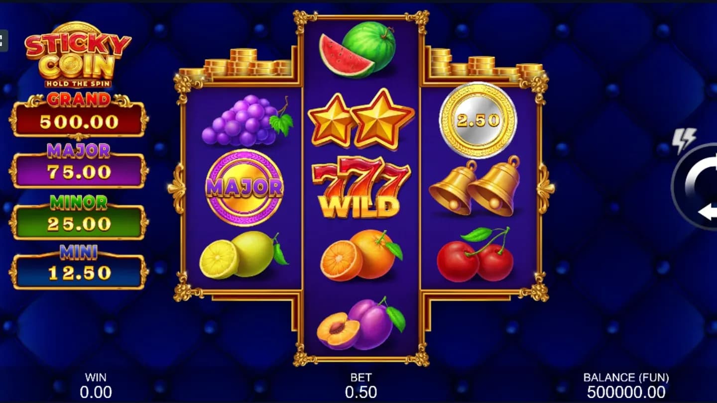 Sticky Coin Hold The Spin at 1win