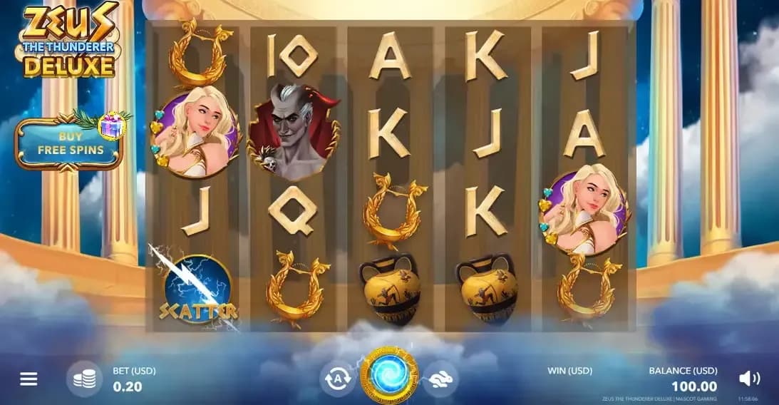 Zeus the Thunderer Deluxe Gameplay